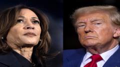 US vice president Kamala Harris and president-elect Donald Trump